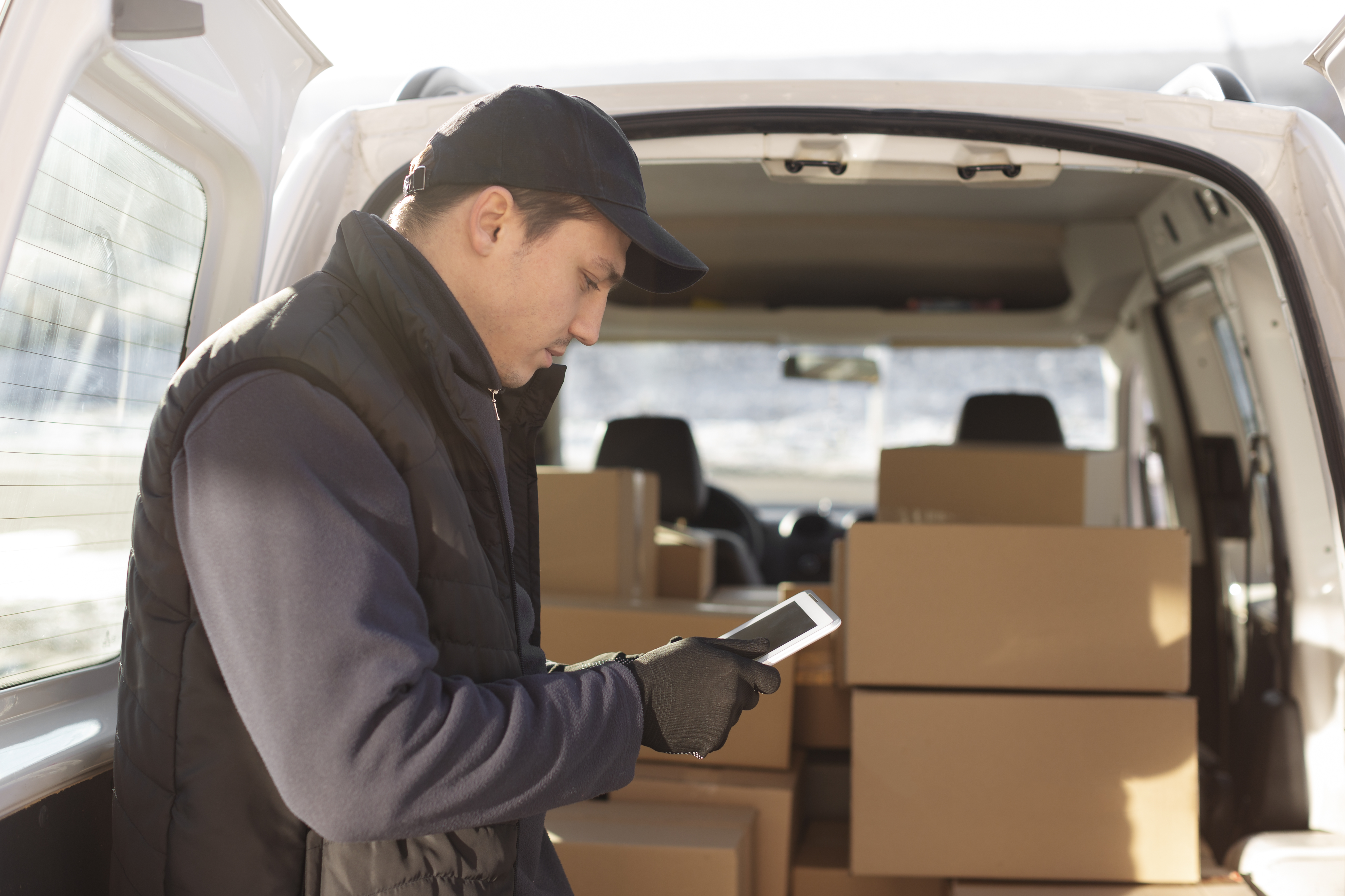 Courier Doing Jobs Logistics